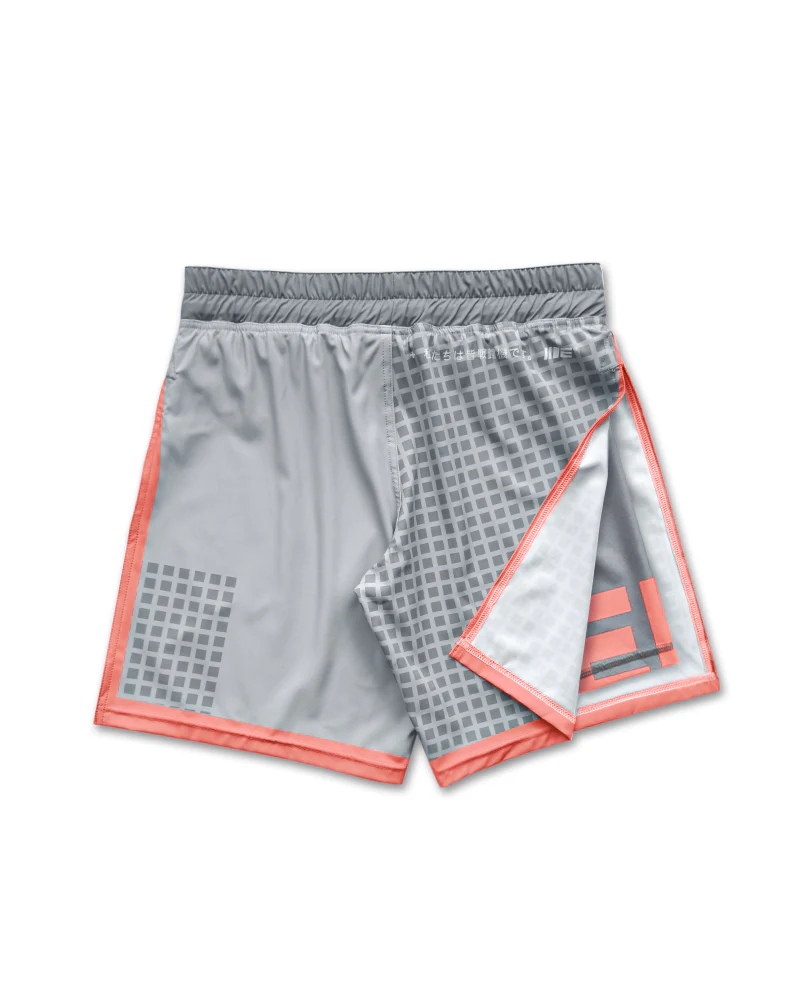 Grid Tech (Grey) 2-in-1 Gladiator Shorts - Image 3