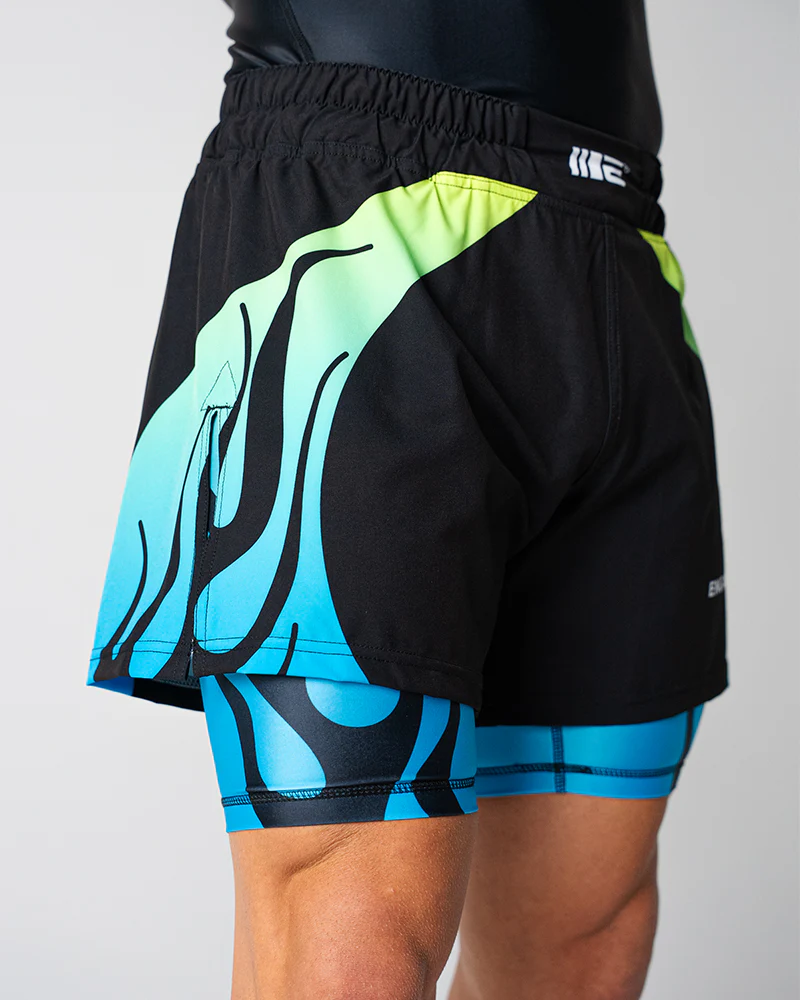 Nebula (Blue) 2-in-1 Hybrid Shorts - Image 6