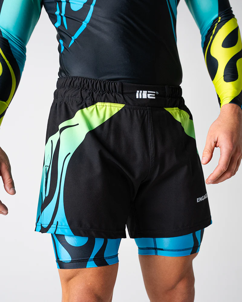 Nebula (Blue) 2-in-1 Hybrid Shorts - Image 7
