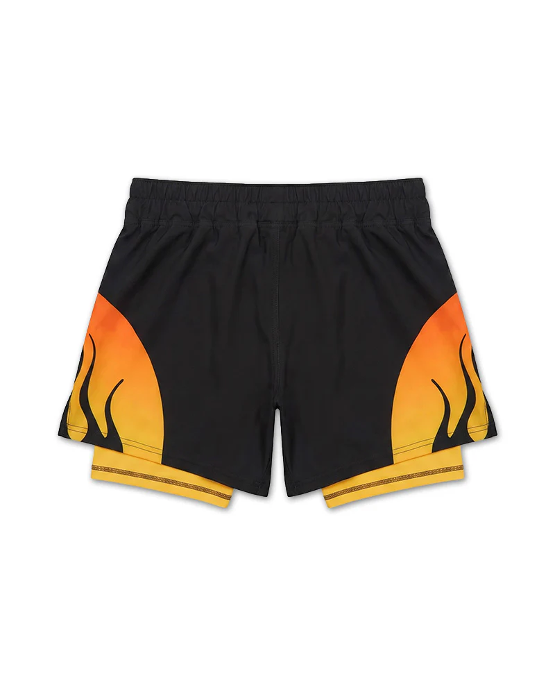 Nebula (Orange) 2-in-1 Hybrid Shorts - Image 3