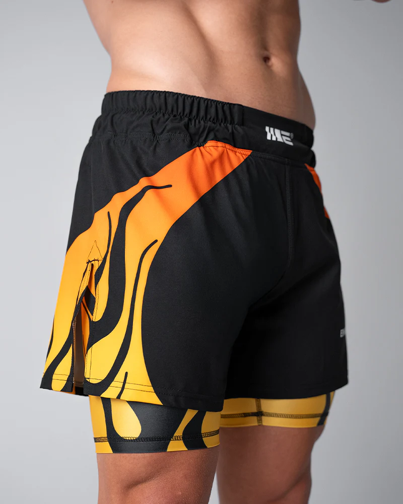 Nebula (Orange) 2-in-1 Hybrid Shorts - Image 6