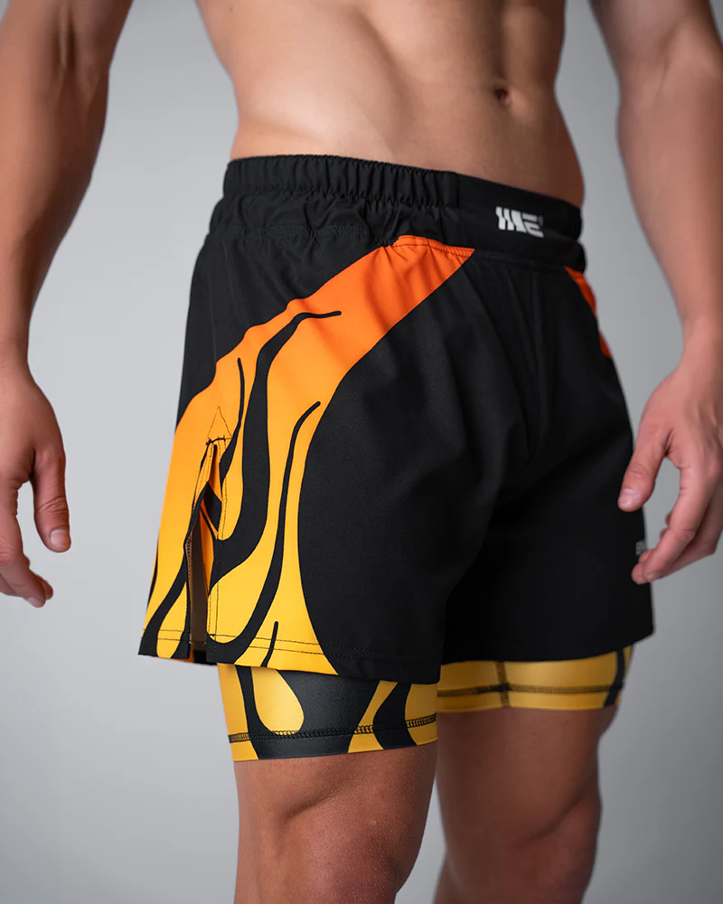 Nebula (Orange) 2-in-1 Hybrid Shorts - Image 8