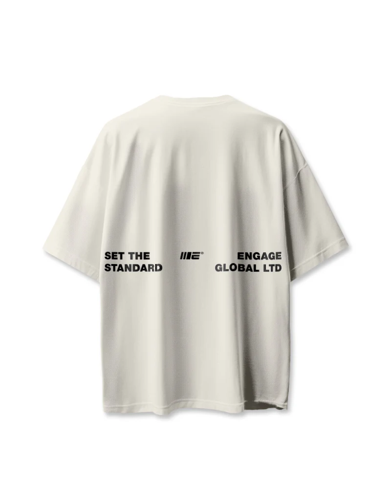 Set The Standard Oversized Training Tee (Off-White) - Image 3